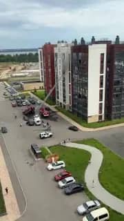 В ЖК «Притяжение» в Челябинске произошел пожар в квартире на седьмом этаже