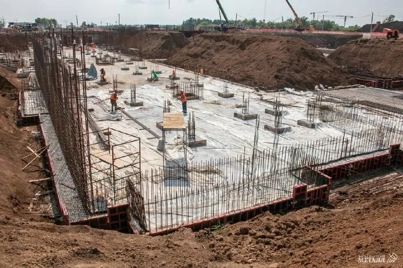 В парке Притяжение в Магнитогорске бетонируют фундамент медцентра