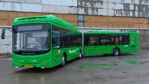 Маршрут № 64 в Челябинске усилили двумя автобусами-гармошками